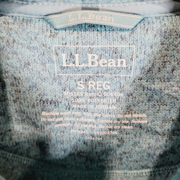 L.L BEAN fleece full zip hoodie - Picture 3 of 9